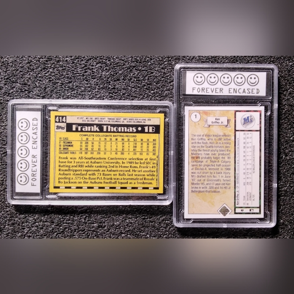 Frank Thomas And Ken Griffey Jr HOF Baseball Rookie Card Set. Graded 10 Gem Mint - Picture 2 of 2